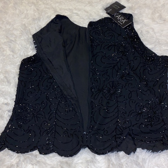 NWT J Kara Beaded Dress Tank Top - Picture 4 of 4